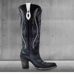 Idyllwind Cowboy Womens Black Pointed Toe Boots